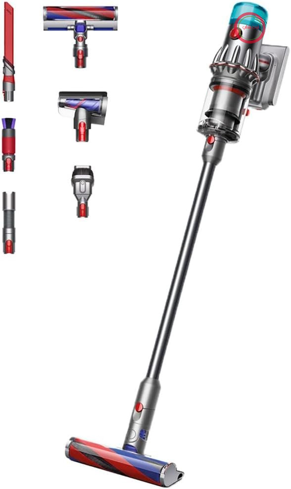 جارو شارژی دایسون انگلستان Dyson V12 Detect Slim Origin 545W خاکستری/نیکل