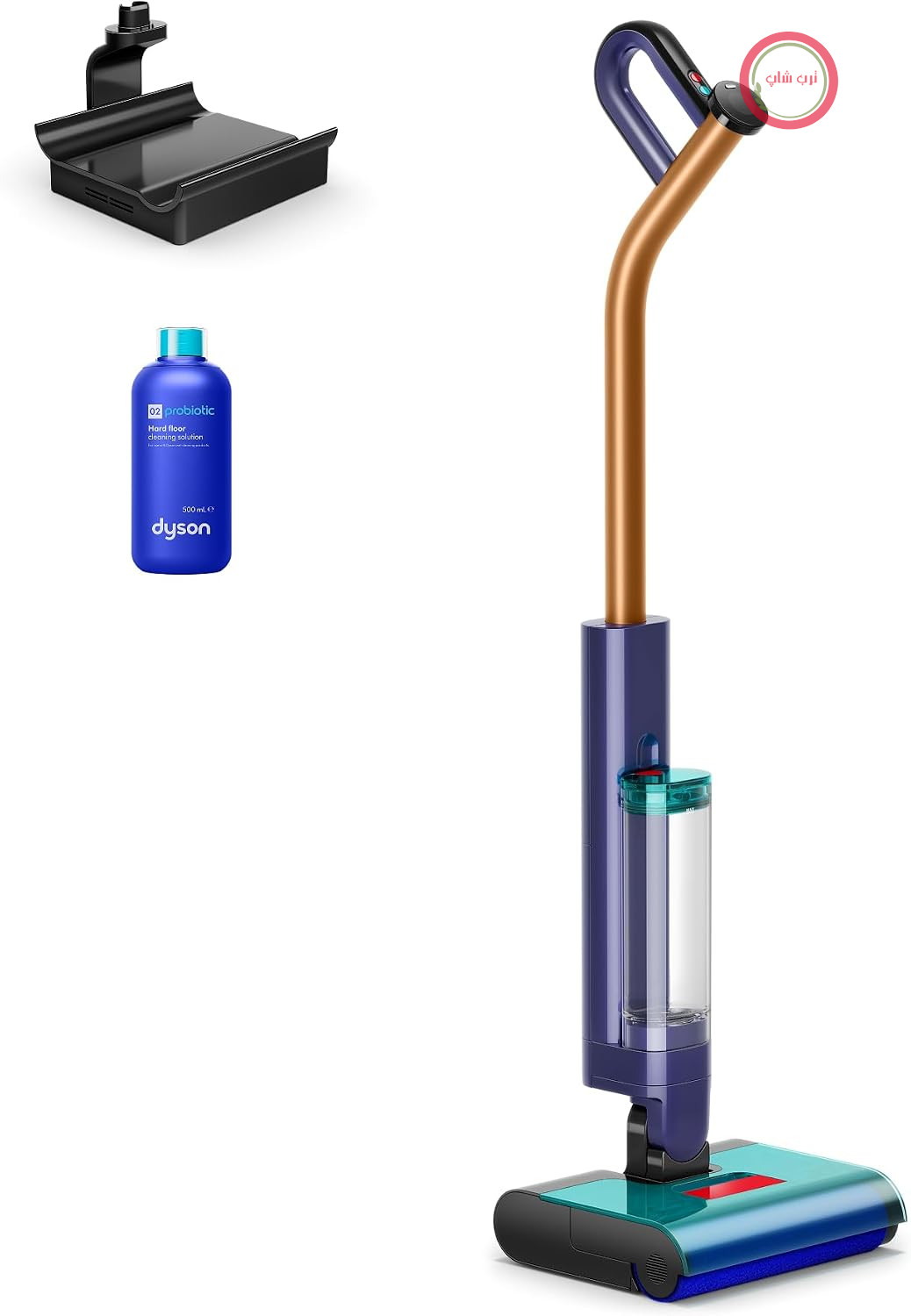 دستگاه Dyson Clean و Wash - تمیز و شستشو - پاک کننده کف و دیوار - 2 در 1 - حذف کثیفی های مرطوب و خشک - فناوری ضد گره شدن مو - چرخ خودتمیزش بدون فیلتر