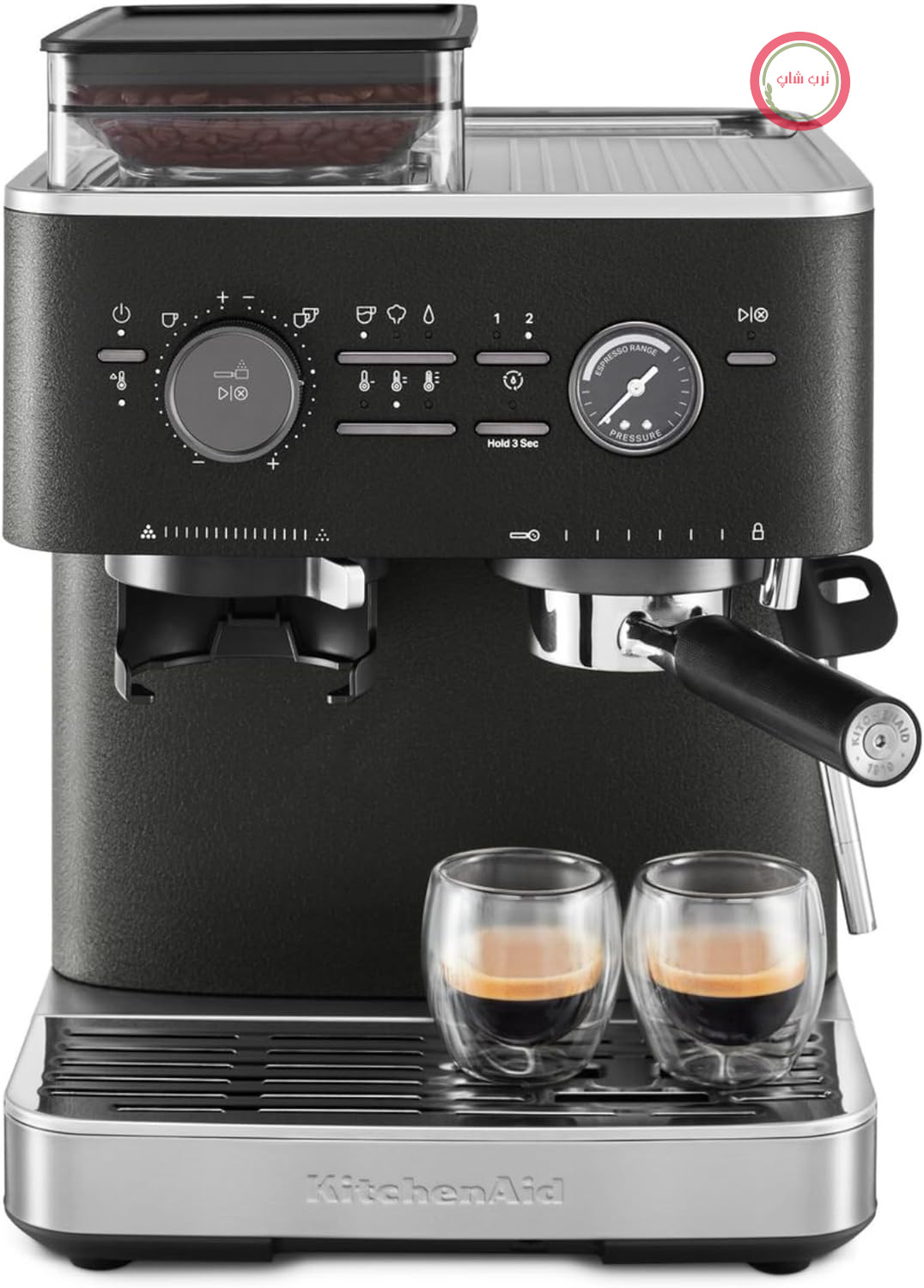 اسپرسو ساز نیمه‌ اتوماتیک کیچن اید آمریکا KitchenAid 5KES6551EBK با آسیاب قهوه داخلی