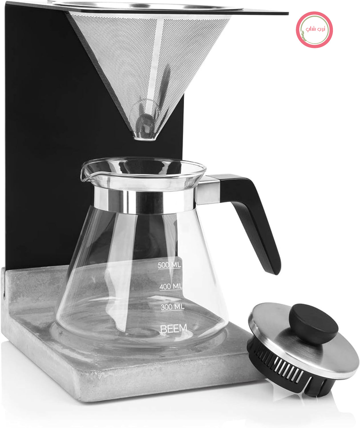 قهوه ساز فیلتری بیم آلمان  Beem Pour Over فلتر دائمی از فولاد غیر متزلزل (سائز ۲)