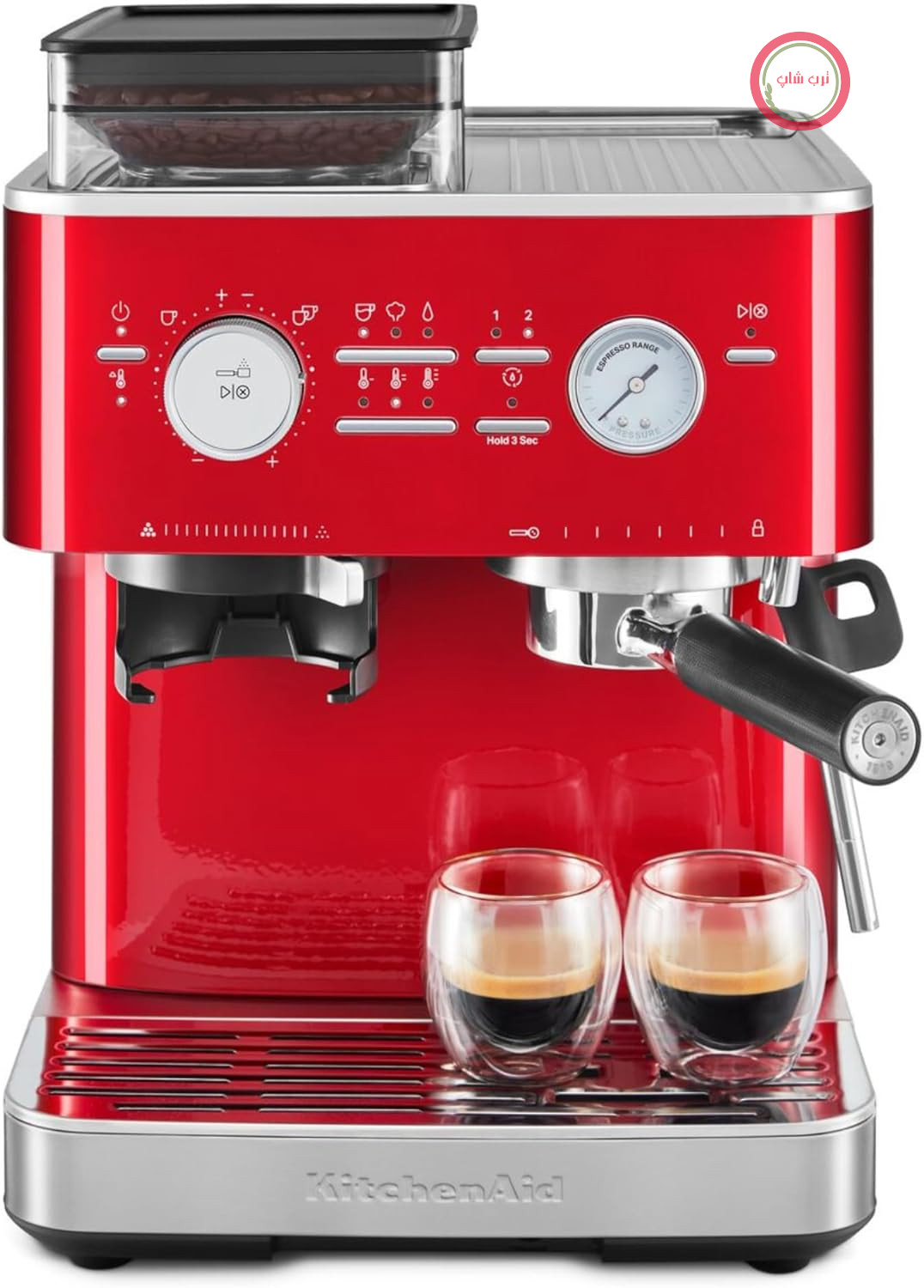اسپرسو ساز اسپریسی نیمه اتوماتیک کیچن اید آمریکا KitchenAid 5KES6551ECA نوشیدنی های داغ از اسپرسو تا کاپوچینو