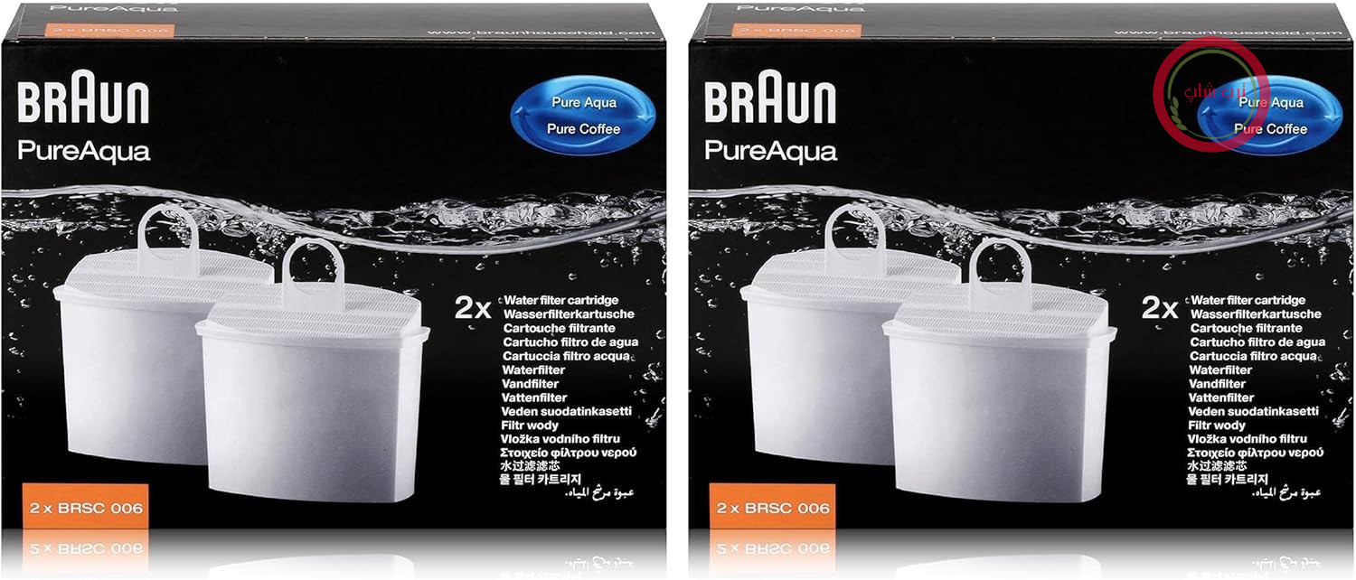 فیلتر آب براون آلمان BRSC 006 PureAqua مناسب برای طعم قهوه CaféHouse، PurEase و Sommelier Pure (بسته ۲ عددی)
